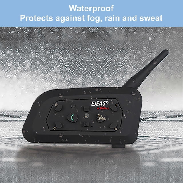 EJEAS V6PRO Motorcycle Helmet BT Headset,Intercom Communication System Full Duplex Riding Real-Time BT Intercom Waterproof