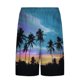 thumbnail image 4 of Pantalones Cortos para Hombre Cintura Elástica con Bolsillos, Forro de Impresión de Moda Casual para la Playa, Al Aire Libre Y el Uso Diario, 4 of 6