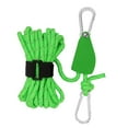 thumbnail image 3 of koolsoo Ratchet Pulley Rope Hanger Tent Wind Rope Reflective Tent Guide Rope Outdoor Guy Lines Tent Cords for Hiking Gardening Awning L and Green, 3 of 8