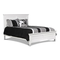 New Classic Furniture Tamarack Contemporary Solid Wood 5/0 Q Bed in White