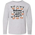 thumbnail image 3 of Inktastic Welcome to the Herd with cute Black and White Holstein Cows Long Sleeve Youth T-Shirt, 3 of 5