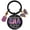 YP-1041-2, variant on Super Daddy Keychain, Game Style Round Black Metal Key Ring with DAD Tag Charm, Super Daddy Key Pendant Gift for Father's Day Birthday