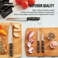 thumbnail image 6 of Farberware 20-Piece Triple Riveted Cutlery Knife Block Set with Kitchen Shears, Black, 6 of 15
