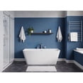 thumbnail image 7 of VAULT 59 in. Acrylic Flatbottom Freestanding Bathtub in White with Deck Mount Faucet & Hand Sprayer, 7 of 7
