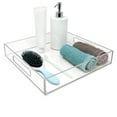 thumbnail image 3 of Isaac Jacobs 12x12 Clear Acrylic Serving Tray with Cutout Handles, 3 of 6