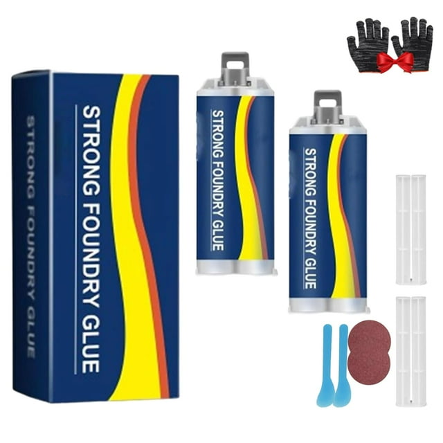 Upliftjoys Enhanced Casting Glue, Enhanced Metal Repair Glue - Foundry Adhesive for All Surfaces, Casting Welding Filler, Plastic & Metal Bonding Solution (2)