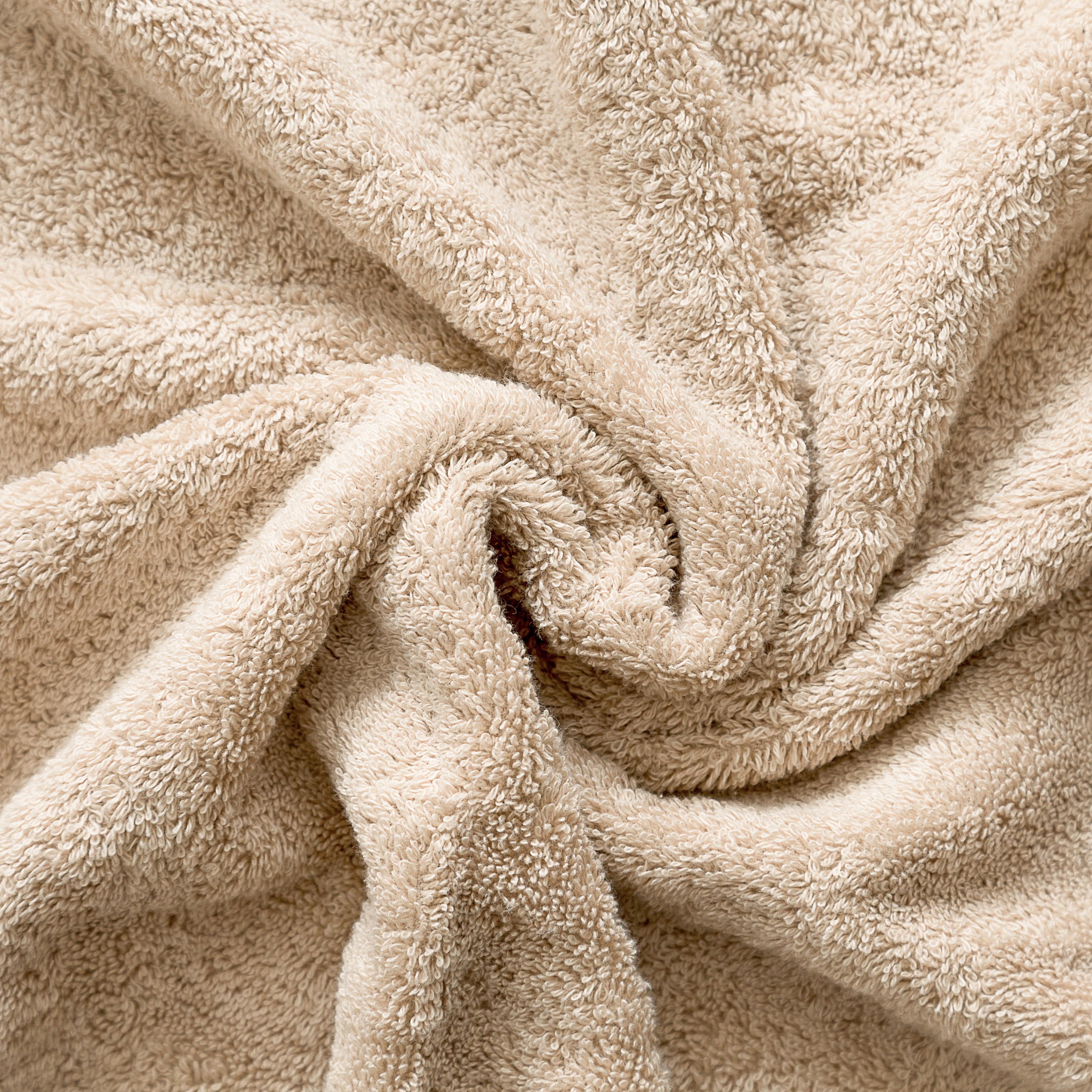 Cotton Paradise 100% Cotton 40 by 80 inches Bath Sheet, Soft Absorbent Quick Dry Towels for Bathroom, Beige