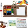 thumbnail image 1 of Set de Acuarelas Mini de Viaje Anna's 24 Colores con Paleta de Nogal, 1 of 6