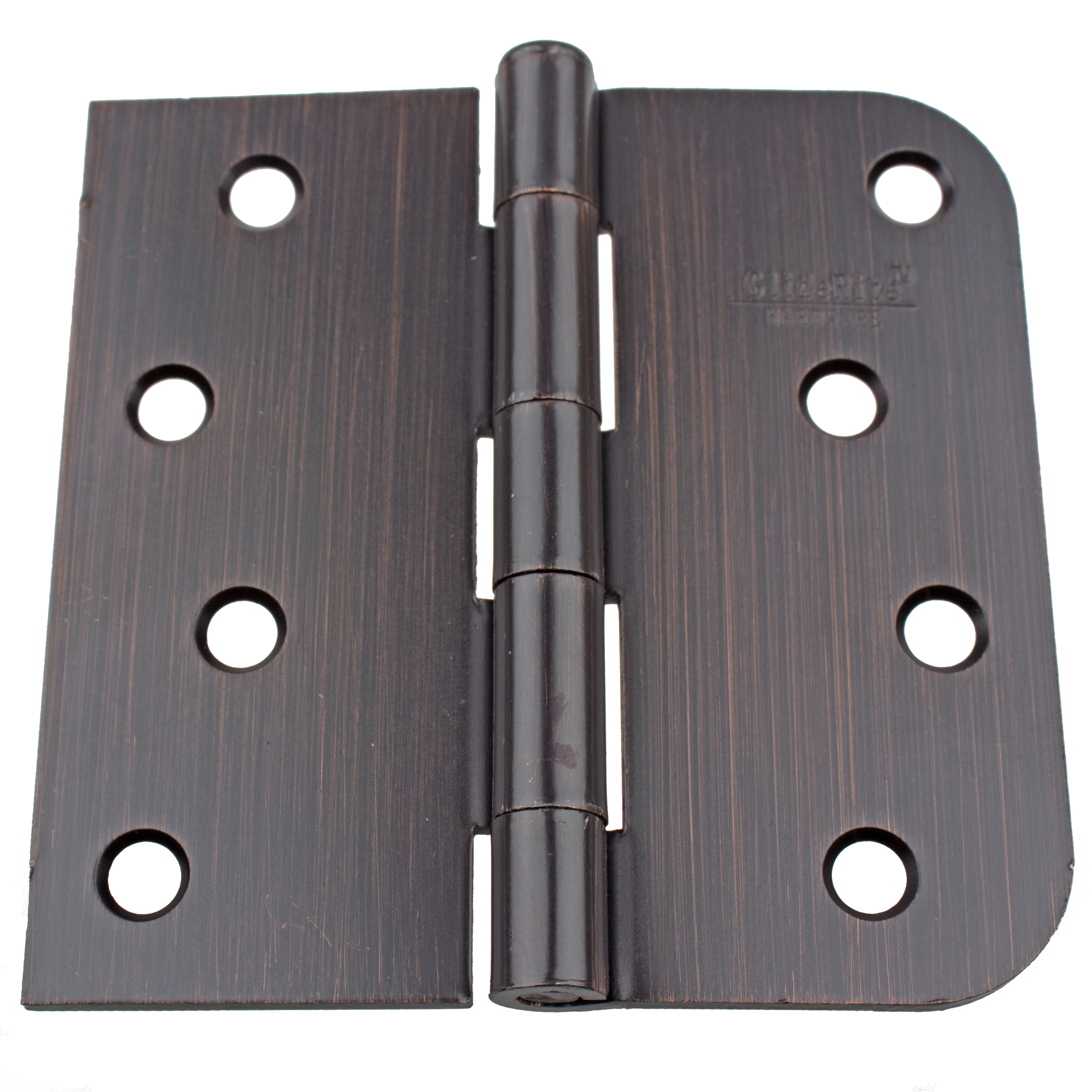 GlideRite 4 in. Steel Door Hinges with Square and 5/8 in. Corner Radius, Oil Rubbed Bronze finish, Pack of 12 - image 1 of 3