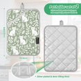 thumbnail image 6 of Yayeee Pot Holders Kitchen Heat Resistant with Pockets 7"x9.8" Cotton Oven Cooking Hot Pads, Green Floral Cat Pattern, 6 of 7