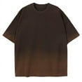 thumbnail image 3 of Birdeem Shirts for Men Mens Summer New Ice Silk Loose Gradient T-Shirt, 3 of 8