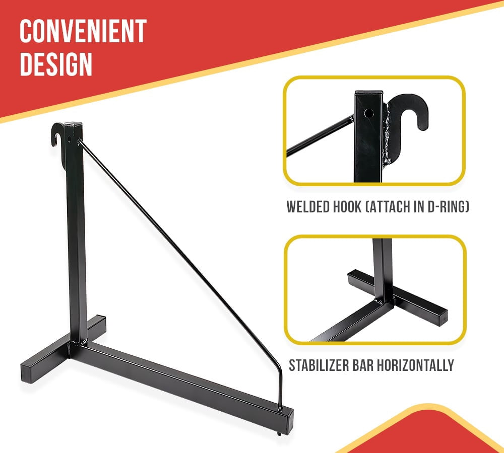 4 Pack 1 Tier Shipping Container Shelving Bracket with Hooks - 16"x18", 550 lbs WLL - Black Powder Coated Steel for Heavy Duty Trailer Containers - Easy to Assemble & Remove
