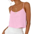 thumbnail image 2 of Tank Tops Womens Camisole Sleeveless Adjustable Spaghetti Strap Loose Fit Going Out Cami Shirts, 2 of 6