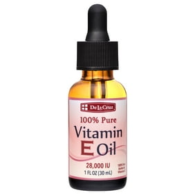 De La Cruz 100% Pure Vitamin E Oil ,No Preservatives, Artificial Colors or Fragrances, 28,000 IU, 1 Fl Oz
