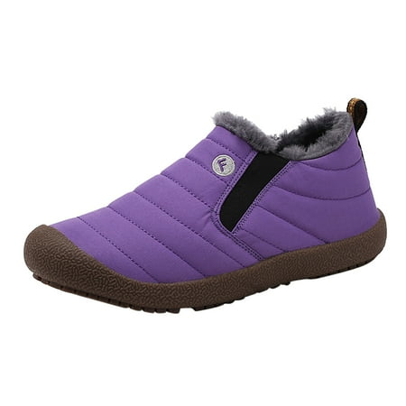 

Ki-8Jcud Botines Para Mujer Fashion Winter Women Snow Boots Flat Soft Bottom Non Slip Plush Warm And Comfortable Slip On Solid Color Simple Style Rain Snow Boots Women Winter Boots For Snow For Wome