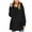 A01-Black, variant on yoeyez Womens Plush Hoodies Casual Snuggly Sherpa Hooded Pullover Long Sleeve Tunics Tops Winter Warm Cozy Soft Loungewear with Pocket Wine,XXL