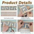 thumbnail image 3 of 1 set 3M Polyester Jacquard Grid Ribbon Chenille Ribbon Clothes Accessories Curtain Decoration Steel Blue 3-3/4 inch(94mm), 3 of 8