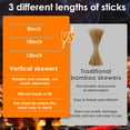 thumbnail image 6 of Hvxrjkn Vertical Skewer Stainless Steel Vertical Skewer Grill with 8/10/12 Inch Removable Spikes Durable Vertical Barbecue Rack Vertical Skewer Stand for Roasting Meat Steak Chicken Sausage Kebabs, 6 of 10