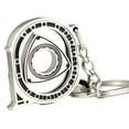 thumbnail image 2 of LAICAIW Large Rotary Engine Mazda RX7 RX8 Cutout Metal Keychain, Silver Chrome Large Rotary, One Size, 2 of 6
