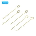 thumbnail image 3 of Uxcell 300 Pack Stainless Steel Eye Pins 0.6mm/24 Gauge 25mm Earring Flat Headpins for Jewelry Making Supplies Jewelry Findings, DIY Craft, Necklace, Gold, 3 of 5
