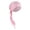 Pink, variant on Mwjwdo Women’s Vertical Stripe Single Long Streamer Wrap Turban with Side Twisted Ruches for Home Relaxation Pink