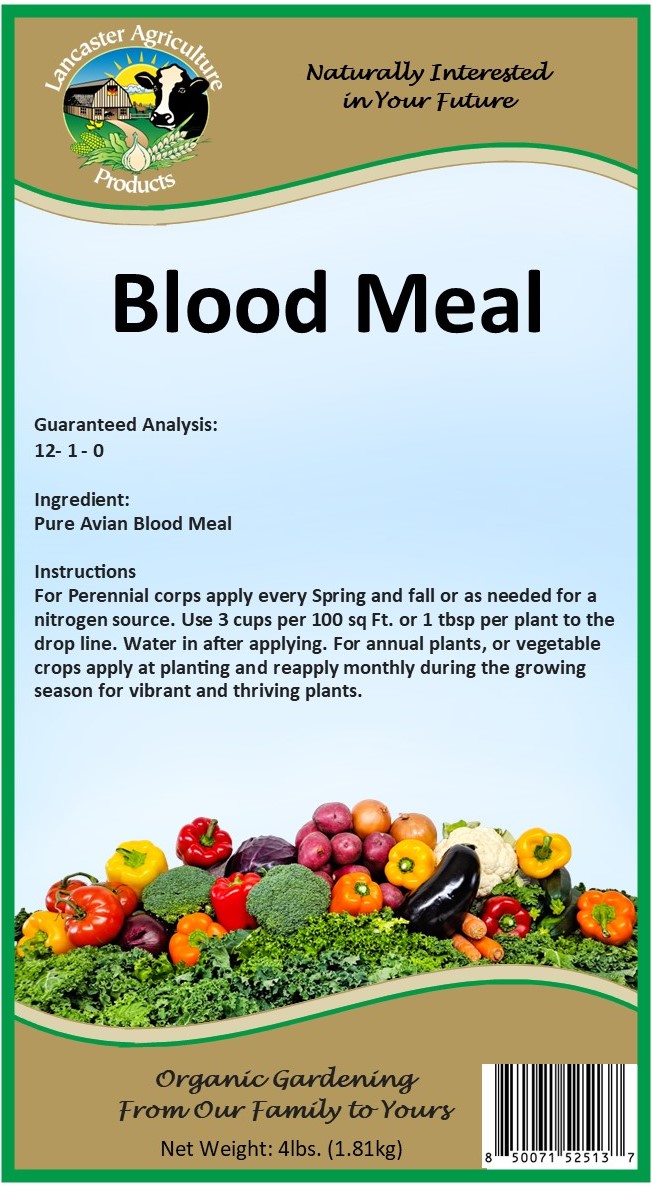 Greenway Biotech Blood Meal Fertilizer – 13% Nitrogen, 5 Pounds, Organic, Made In USA