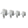 thumbnail image 1 of piezas de rellenos de epoxi de cristal 3D para manualidades, miniadornos de astronauta, accesorios tridimensionales para micropaisaje (blanco estilo A 01 + estilo A 02 + estilo A 03 + estilo A 04), 1 of 5