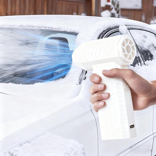 Quitanieves y plumero térmico inalámbrico portátil | Motor sin escobillas de alta velocidad para descongelar parabrisas y quitar nieve | Multivelocidad para la limpieza del hogar, la oficina y el