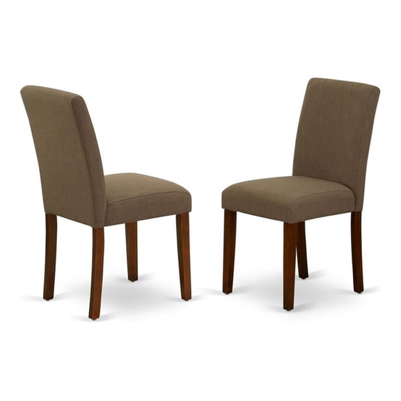 East West Furniture Dining Chair Mahogany, ABP3T18