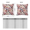 thumbnail image 2 of Fuzoiu Starfish Shell Print Square Pillow Cover,Hidden Zipper Design,Luxury Square Pillow Case, Throw Pillow,Couch Cushion-24"x24", 2 of 7