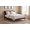 Coffee, variant on Camaflexi Rustic Wood Full Size Bed Frame with Headboard and LED Lighting, Caramel Finish