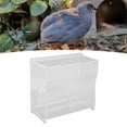 Rutin Chicken Feeder Automatic Clear Acrylic Bird Cage Feeder for Small Animal Feeding Supplies