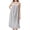 Gray, variant on WAGUTH Warm Coral Fleece Nightgown for Women Sleeveless Ruffle Floral Decor Loose Quick Dry Shower Robes Loungewear