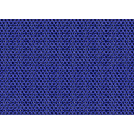 Ahgly Company Indoor Rectangle Patterned Denim Dark Blue Area Rugs, 7' x 9'