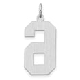 thumbnail image 3 of Auriga 925 Sterling Silver Satin Number 6 Charm for Women(L- 24.04mm), 3 of 6