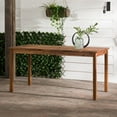 Acacia Wood Patio Simple Dining Table Brown