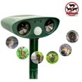 thumbnail image 4 of Repelente Solar Ultrasónico Defensor Rata, Ardilla, Ciervo, Mapache, Mofeta, Conejo, Topo, Perro, Gato, Impermeable con Sensor de Movimiento Verde brillar Electrónica, 4 of 4