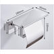 thumbnail image 3 of BR Portarrollos de papel higiénico de pared de acero inoxidable para baño y cocina, 3 of 5