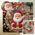 thumbnail image 6 of Acrylic Christmas Ornaments DIY Pearl Art Kits for Adults, Santa Claus Hanging Diamond Art Christmas Ornaments Set with Pearls, Special-Shaped Gems & Velvet Ribbon, Christmas Decor Craft, 6 of 7