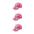 thumbnail image 2 of Maytalsory 1/2/3/5 Comfortable Ball Cap For Women - Fashionable With Sun Protection Universal Size rose red 3PCS, 2 of 6