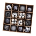 thumbnail image 2 of Adorno colgante de bola navideña para decoración de interiores Gris, 2 of 9