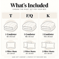 thumbnail image 5 of Unikome King Comforter Set, Soft Down Alternative Comforter with Puff Texture, All Season Cozy Bed Comforter with 2 Pillow Shams, Machine Washable, White, 5 of 7
