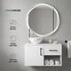 thumbnail image 2 of Set de Mueble Organizador de Baño con Lavabo y Espejo Luz LED Diseño Flotante blanco, 2 of 7