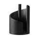 thumbnail image 1 of Soporte de madera para toallas de papel, soporte para servilletas, estable, redondo, para encimera, estilo rústico. Negro, 1 of 7