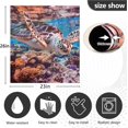 thumbnail image 4 of GZHJMY Dishwasher Magnet Cover Sea Turtle Ocean Coral Front Dishwasher Cover Magnetic Home Cabinet Decals Appliances Stickers Refrigerator Decorative 23" x 26", 4 of 6
