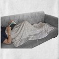 thumbnail image 6 of Floral Soft Flannel Fleece Blanket, Symmetrical Graphic Flowers and Dots Pattern Pastel Colors Spring Nature, Cozy Plush for Indoor and Outdoor Use, 60" x 80", Pale Mauve and White, by Ambesonne, 6 of 6