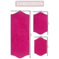 thumbnail image 4 of Home Weavers Waterford Collection 100% Cotton Non-Slip Bathroom Rug Set Machine Washable Bathroom Rug-17"x24", Bath Rug- 21"x34", Runner- 22"x60", Hot Pink Color 3 Piece Bath Rug set, 4 of 8