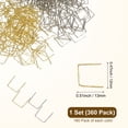 thumbnail image 3 of Uxcell 360 Paquete de Ganchos de Cristal de Candelabro, Clips de Conector de 0.51 x 0.47 Pulgadas para Conectar Rápidamente [Cobre, Cromo y Oro], 3 of 7