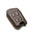 thumbnail image 2 of Vitodeco Genuine Leather Smart Key Fob Case Compatible with Volkswagen Atlas, Jetta, Passat, Arteon, Tiguan, Golf GTI, Golf R 2018 - 2024  (5-Button, Brown), 2 of 5