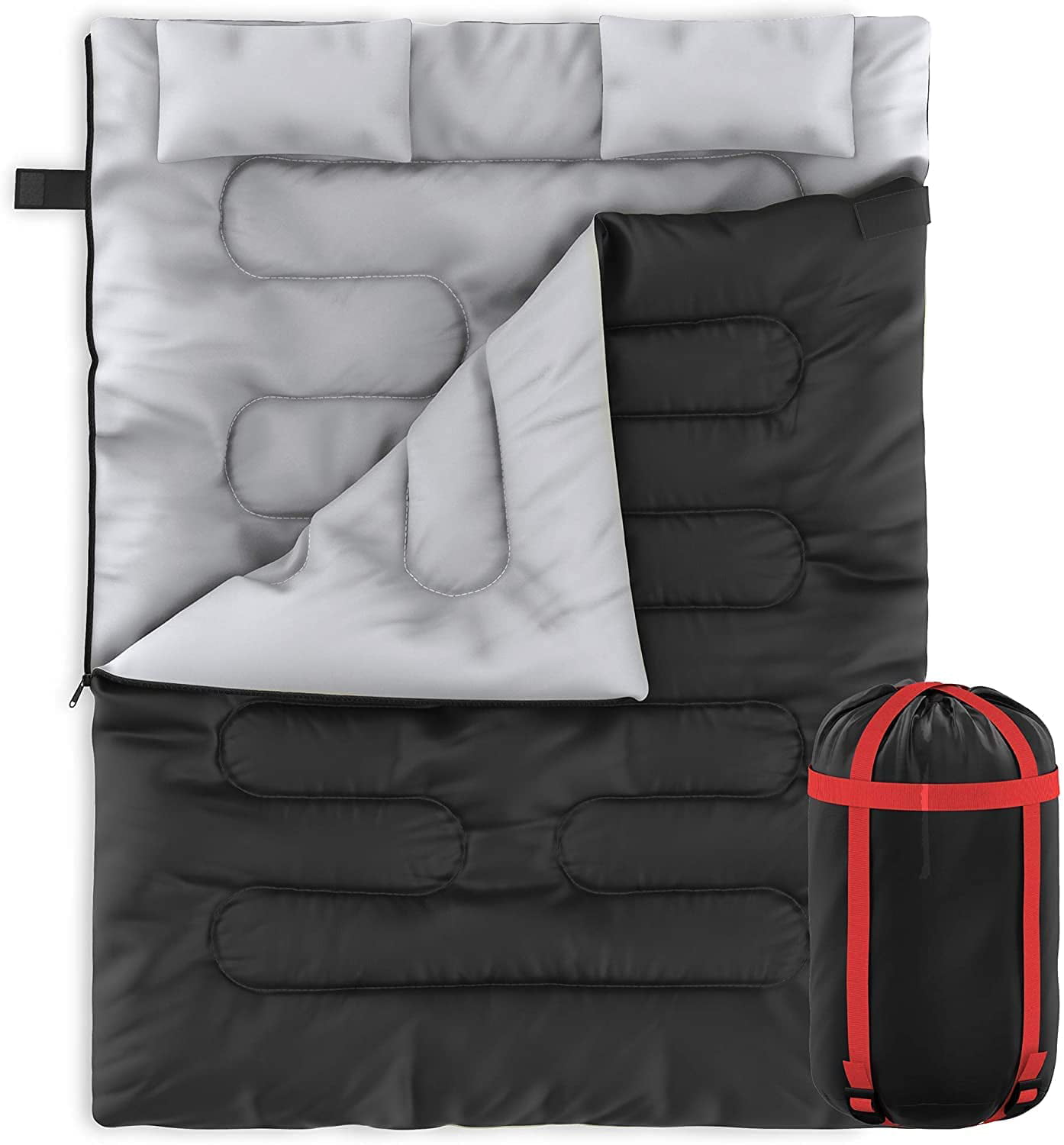 Picnic Fun 3-5 Large Sleeping Bag Double Season CONVERTS to 2 Double XL Warm New 